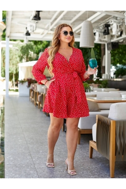 Жіночий комбінезон із шортами колір червоний