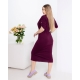 Жіноча сукня на кулісці та застібається на блискавку колір марсала