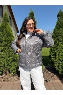 Жіноча демісезонна куртка сірого кольору