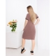 Жіноче плаття поло з двонитки колір капучино