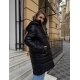 Женская куртка двустороняя демисезон черного цвета