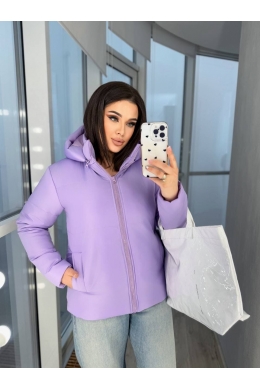 Жіноча демісезонна куртка бузкового кольору