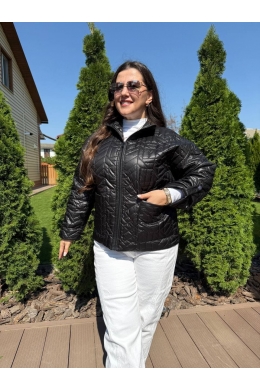 Жіноча демісезонна куртка чорного кольору