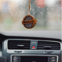 Автомобільний освіжувач повітря з парфумованою олією з логотипом Nissan