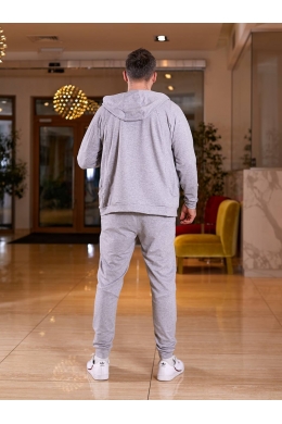 Чоловічий спортивний костюм колір світло-сірий меланж