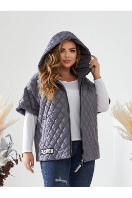 Жіноча жилетка колір графіт