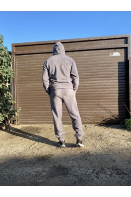 Чоловічий флісовий костюм двійка колір графіт