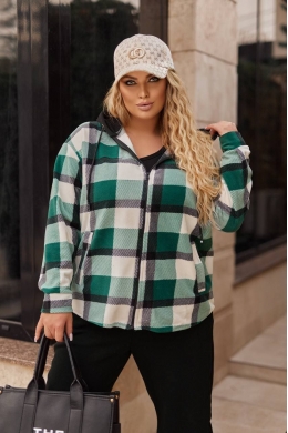 Жіночий флісовий бомбер колір мята