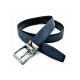 Ремінь чоловічий двосторонній синій Чорний