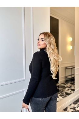 Жіночий гольф-водолазка колір чорний