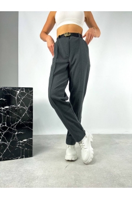 Жіночі теплі штани колір чорний