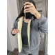 Жіночий теплий костюм двійка колір сірий