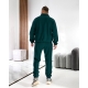 Чоловічий теплий костюм двійка смарагдового кольору