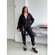 Жіночий спортивний костюм чорного кольору