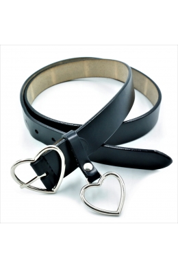 Жіночий шкіряний ремінь темно-синій