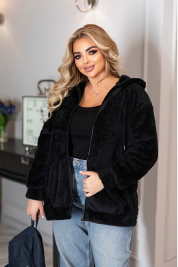 Жіноча кофта на змійці чорного кольору