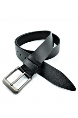 Ремінь чоловічий шкіряний Чорний