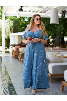 Жіночий комбінезон колір джинсовий