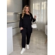 Жіночий костюм двійка колір чорний