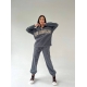 Жіночий костюм із флісу колір графіт
