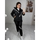 Жіночий костюм двійка колір чорний