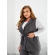 Жіночий костюм двійка жилет і штани колір графіт