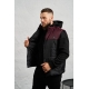 Чоловічий теплий костюм трійка чорного кольору