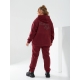 Жіночий теплий спортивний костюм колір бордо