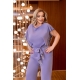 Жіночий вечірній комбінезон лілового кольору