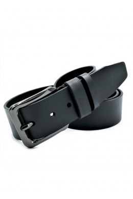 Ремінь чоловічий шкіряний Чорний