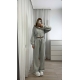 Жіночий костюм двійка колір світлий меланж