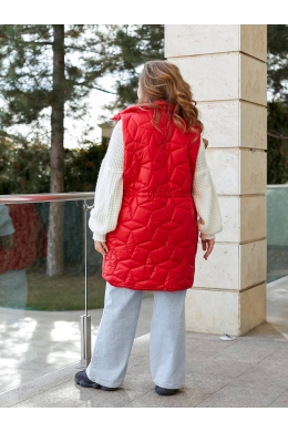Жіноча жилетка без капюшона колір червоний