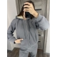 Жіночий теплий костюм двійка колір сірий