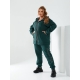 Жіночий теплий спортивний костюм колір пляшка