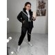 Жіночий костюм двійка колір чорний
