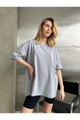 Жіноча базова футболка колір сірий