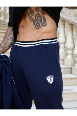 Чоловічий теплий спортивний костюм колір темно-синій