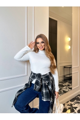 Жіночий гольф-водолазка колір білий