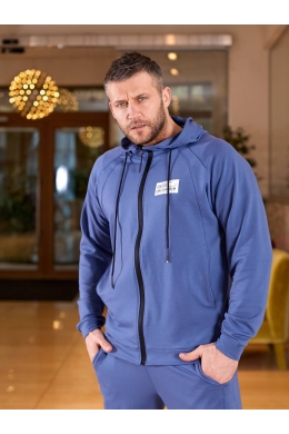 Чоловічий спортивний костюм колір джинс