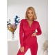 Жіночий стильний мякий костюм двійка-термо колір малиновий