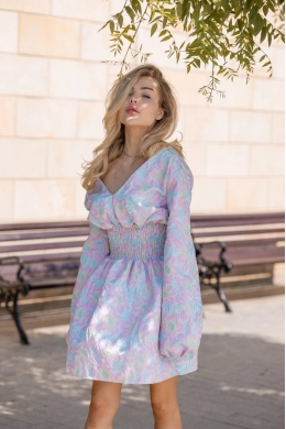 Жіноча сукняichee колір ліловий