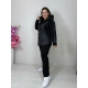 Жіночий костюм двійка колір чорний