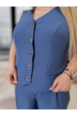 Жіночий костюм двійка колір джинс