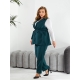 Жіночий костюм двійка жилет і штани колір смарагд