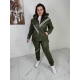 Жіночий костюм двійка колір хакі
