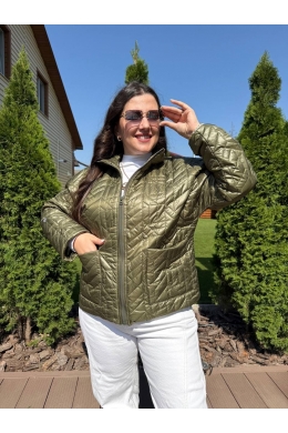 Жіноча демісезонна куртка кольору хакі