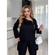 Жіночий костюм двійка колір чорний