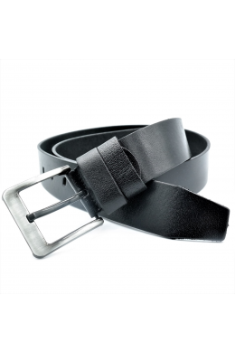 Ремінь чоловічий шкіряний чорний