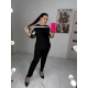 Жіночий костюм двійка колір чорний