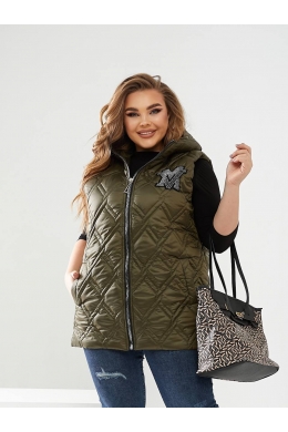 Жіночий весняний жилет хакі